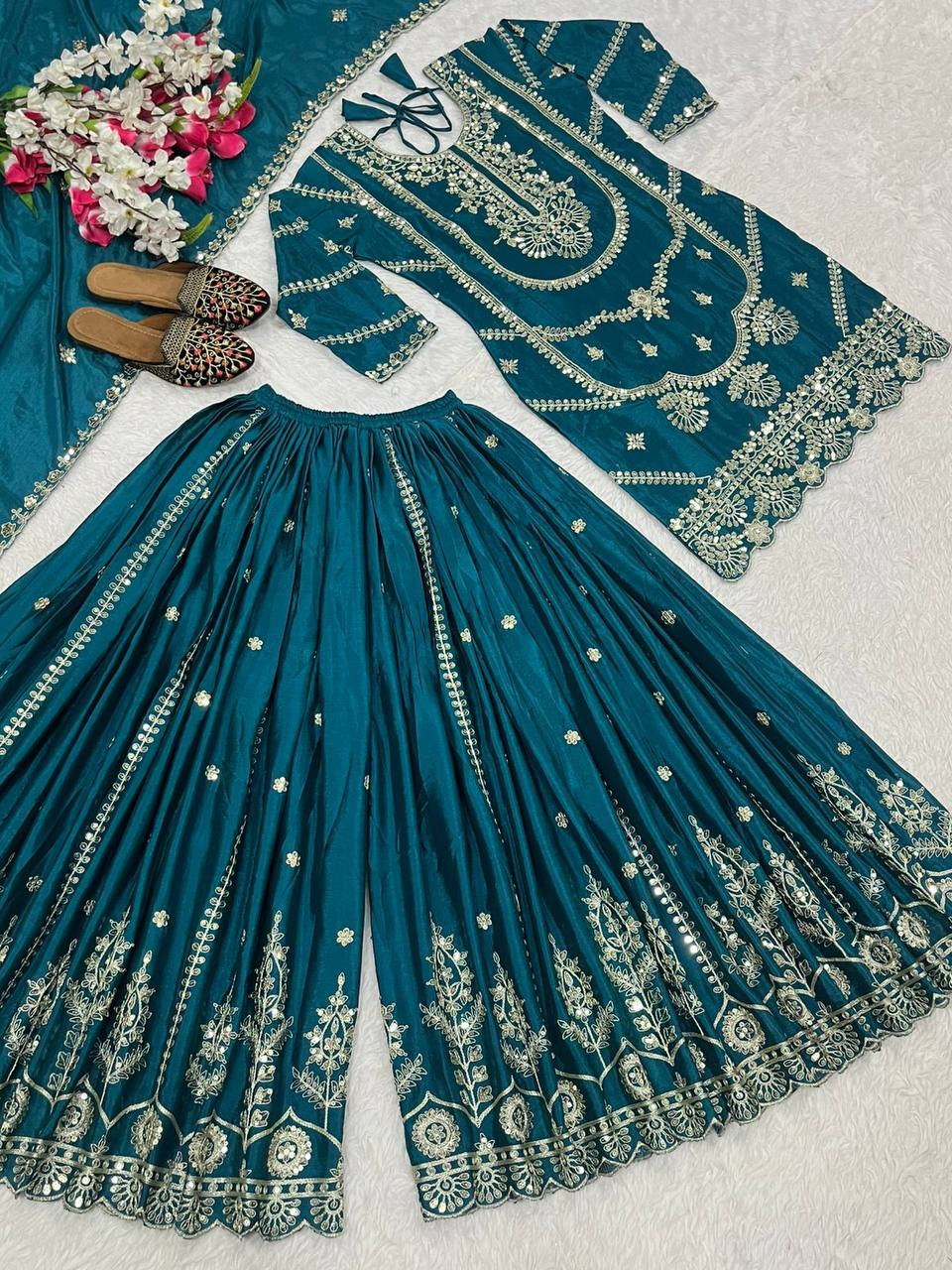The Rani Pink Ceremonial Heritage Gharara